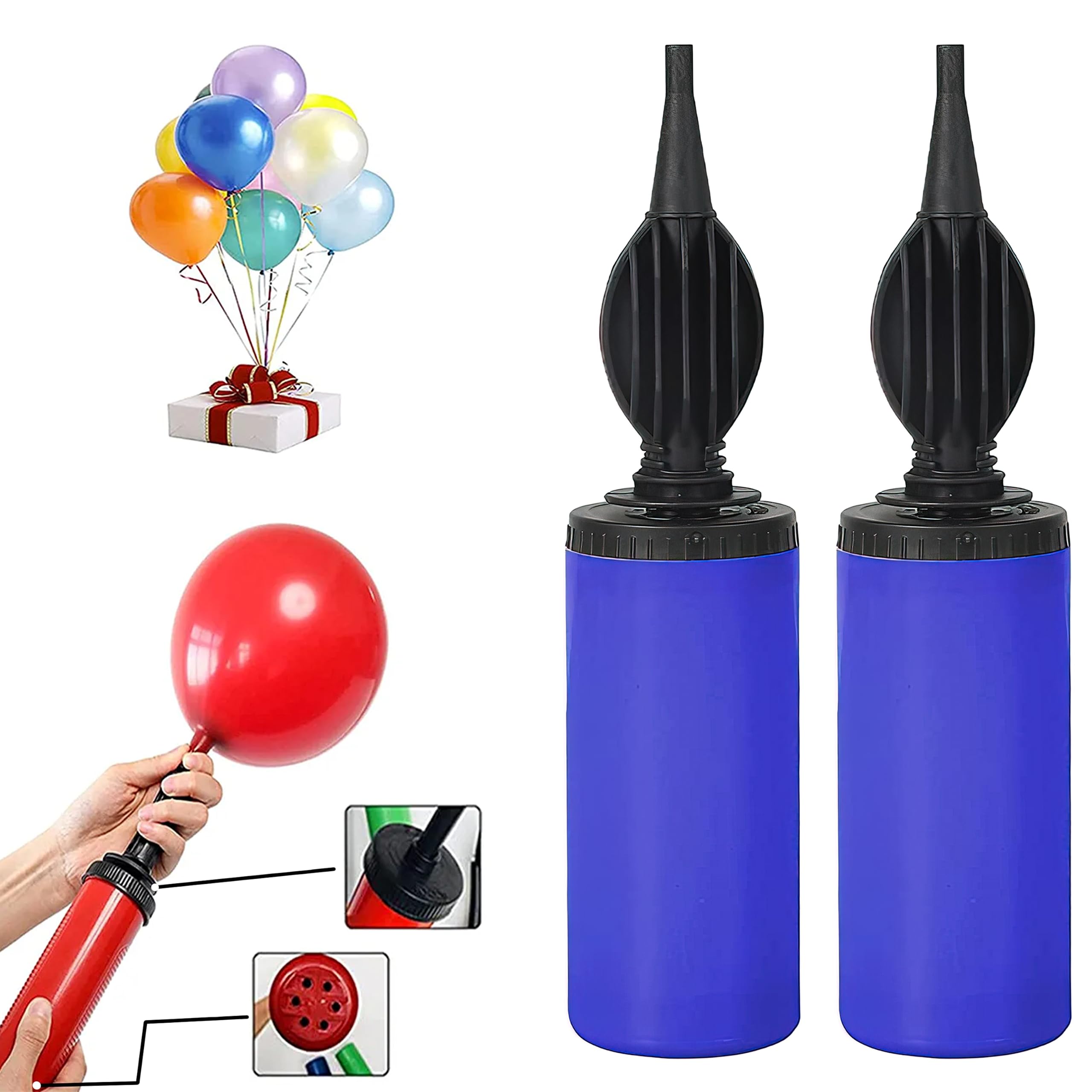 Special You Balloon Pump Machine, air pump for balloon, balloon inflator pump, balloon pump machine hand, Hand Balloon Pump, Balloon Blower for Latex, Helium Air Balloons- 2Pcs