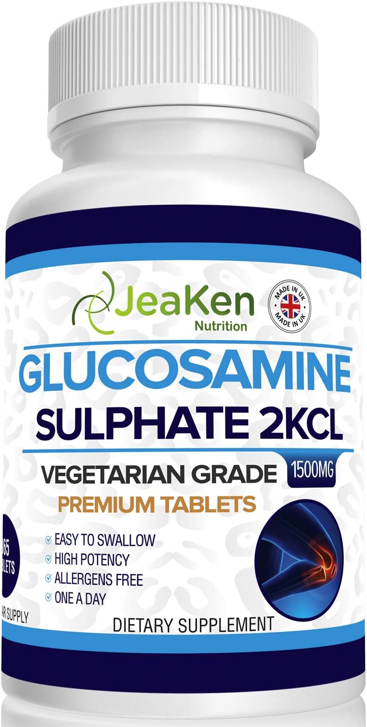 PREMIUM GLUCOSAMINE SULFAAT 2KCl 1500 mg door JeaKen 365 tabletten (1