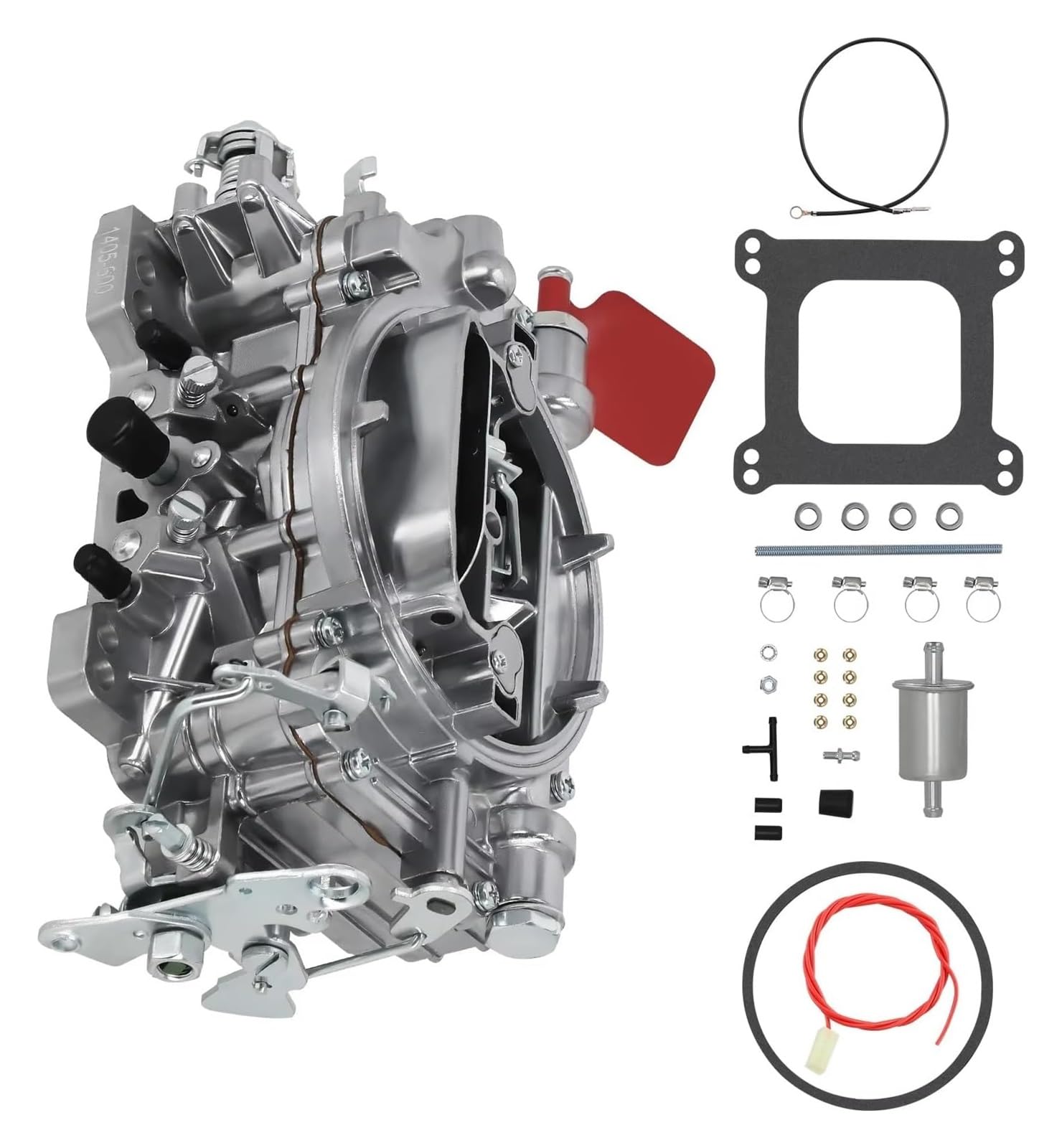Carburador motor Per Performer 1405 600 CFM Foro Quadrato Per Appassionati Di Auto E Camion D'epoca Per Edelbrock A 4 Corpi Con Starter Manuale