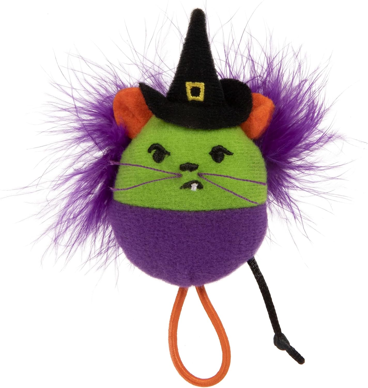 Petlinks Grumpy Witch Launcher Katzenspielzeug – Mit Katzenminze, Für Interaktives Spiel, Grün/lila