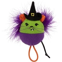 Petlinks Halloween Grumpy Witch Launcher Cat Toy - Green/Purple, One Size