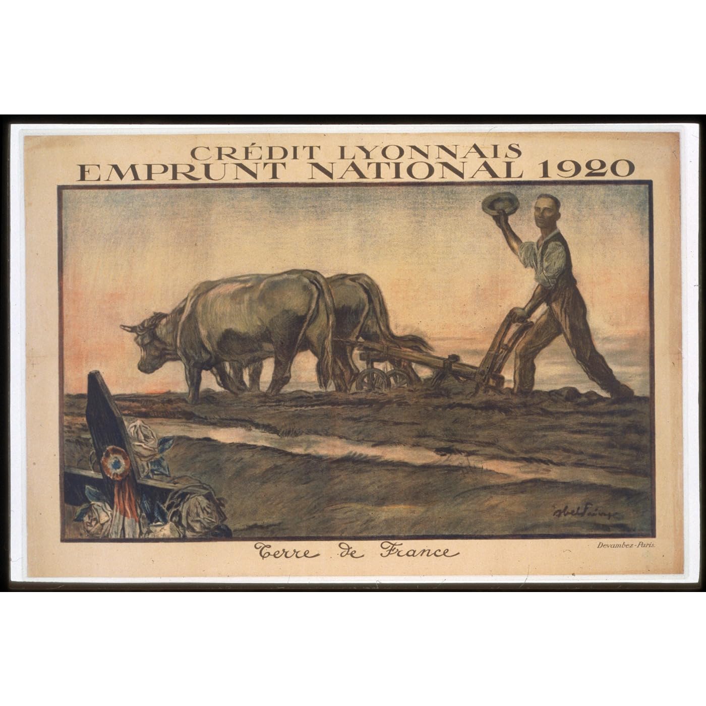 Impression d'art Crédit Lyonnais vintage toile 127x101cm - 2