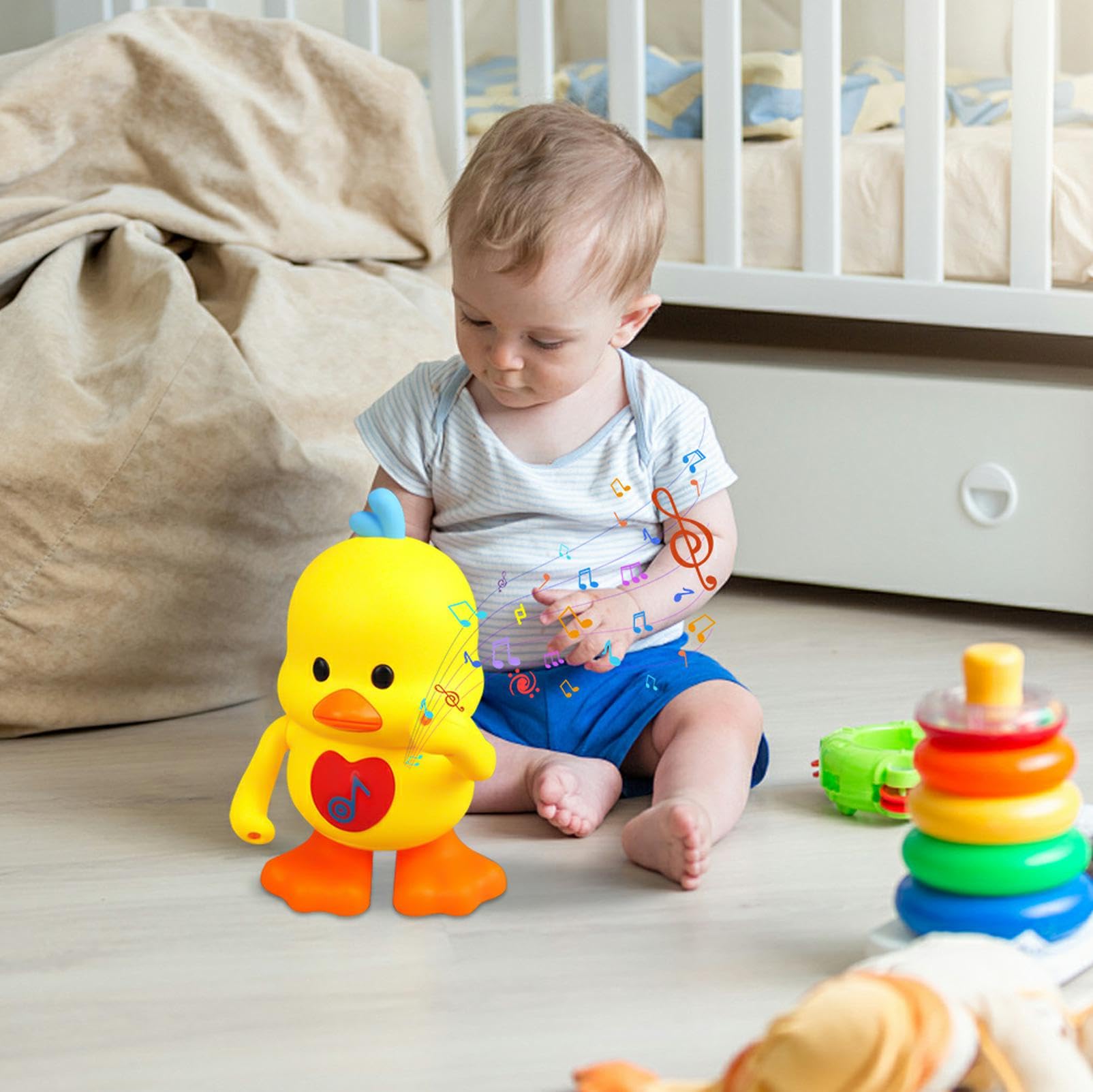 Afenau Dancing Duck Toy for Kids - Baby Musical Toy With LED Light, Singing and Dancing Yellow Duck - Early Educational Gift - Image 4