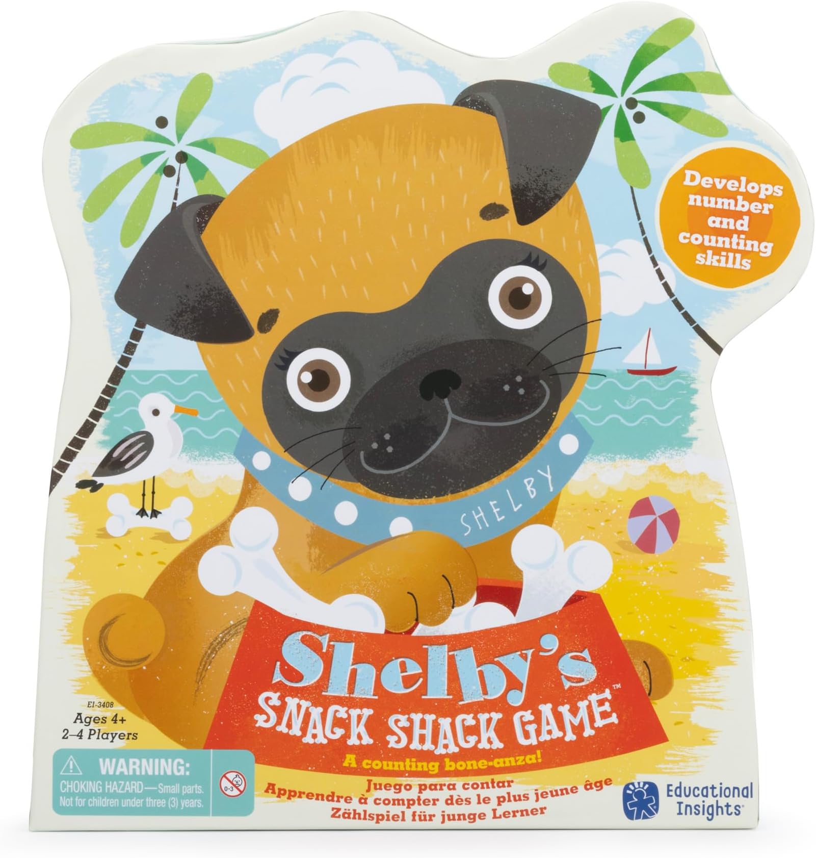 Educational Insights Shelby's Snack Shack - Toddler Board Games for Kids 4-6, Preschool Fine Motor Skills Toys for Toddlers, Turn Taking Kids Games, Early Math Learning Game, Counting Skill Game