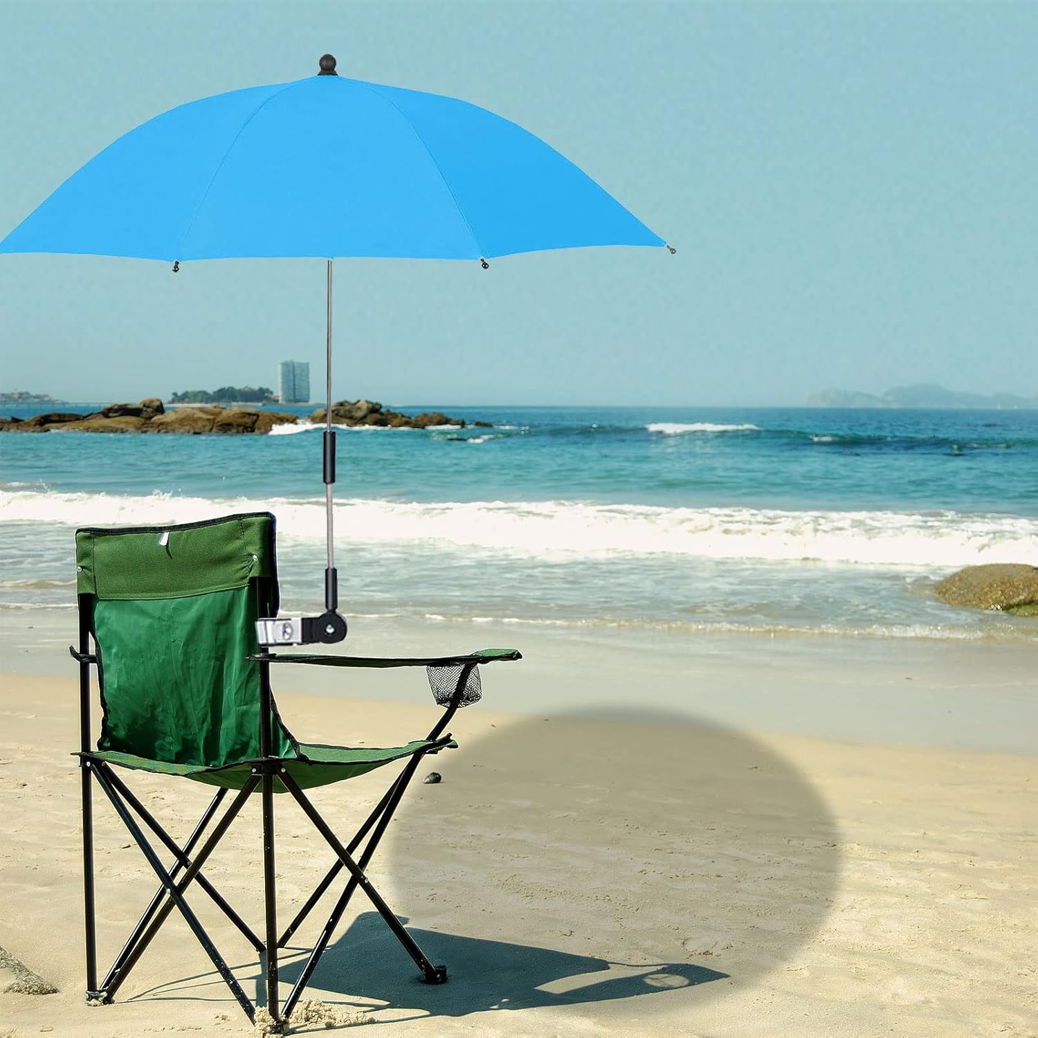 TITADONG Water Proof Chair Umbrella with Clamp, 32 Inch UV Protection