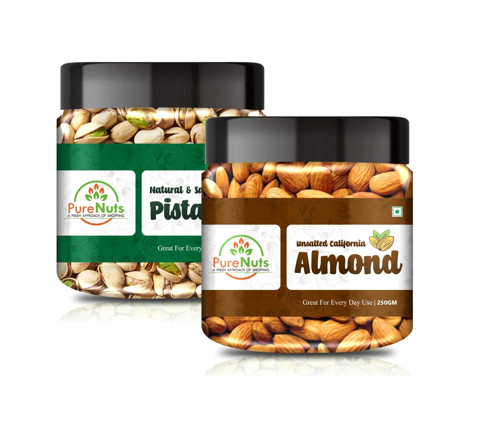 Pure Nuts Dry Fruits Combo Pack - (250g * 2) 500gm (Almonds Pista) - All Premium. (B09M8NNGS9) Amazon Price History, Amazon Price Tracker