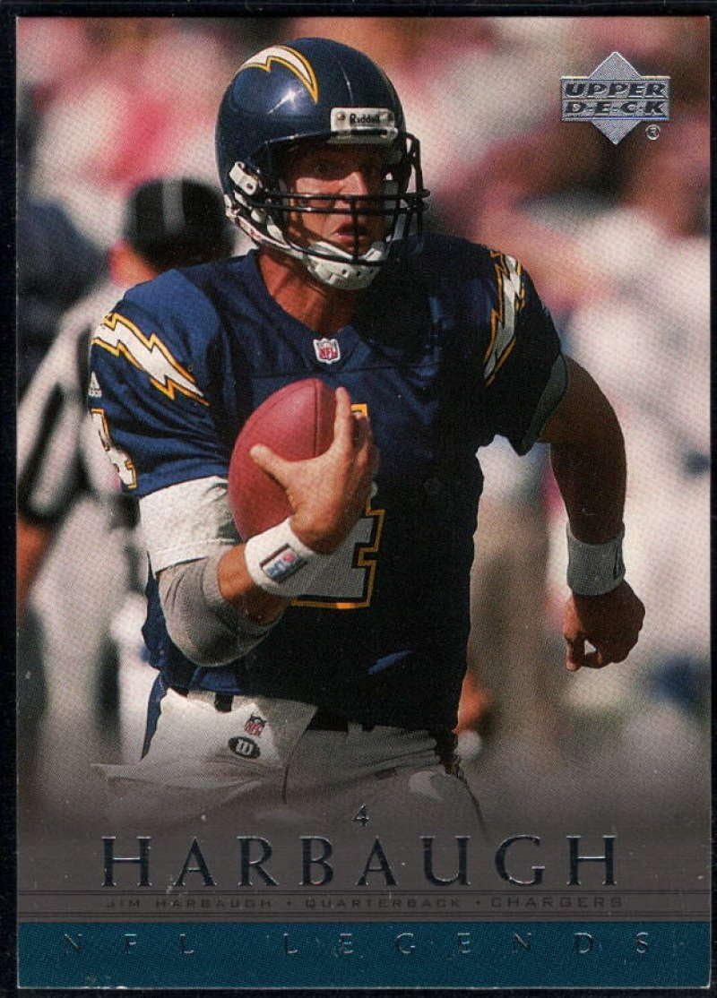 Football NFL 2000 Upper Deck Legends #65 Jim Harbaugh Chargers