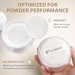 FV Translucent Setting Powder, Loose Powder Makeup with Oil Control and Long Lasting, Lightweight Face Baking Powder Matte Finishing Powder for All Skin Types, Blurs Imperfections,10g (Translucent)
