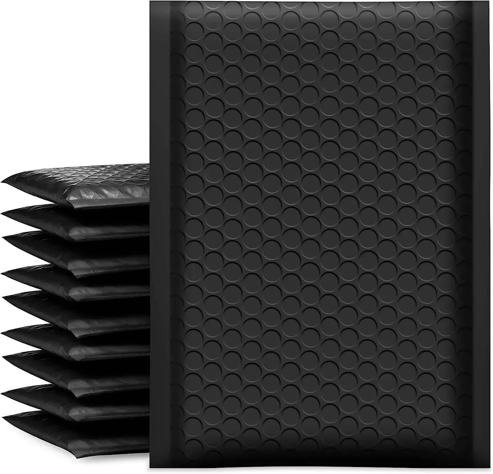 100PCS Blase Mailer Selbst Dichtung Klebstoff Versand Taschen Wasserdichte Mailing Umschläge for Business Verpackung Make-Up Liefert für die Verpackung(Black,18 * 23cm)
