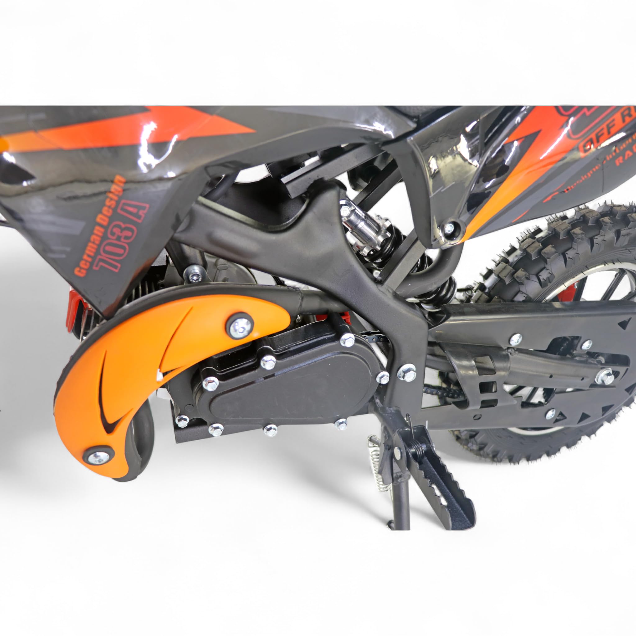 KXD 703A - 49 cm³ - 2 temps - Dirt Bike - Dirtbike - Moto cross - Enduro - DirtBike de poche - Pitbike - PocketBike - Motocross - Moto de sport - Moto de cross complète - Crossbike orange