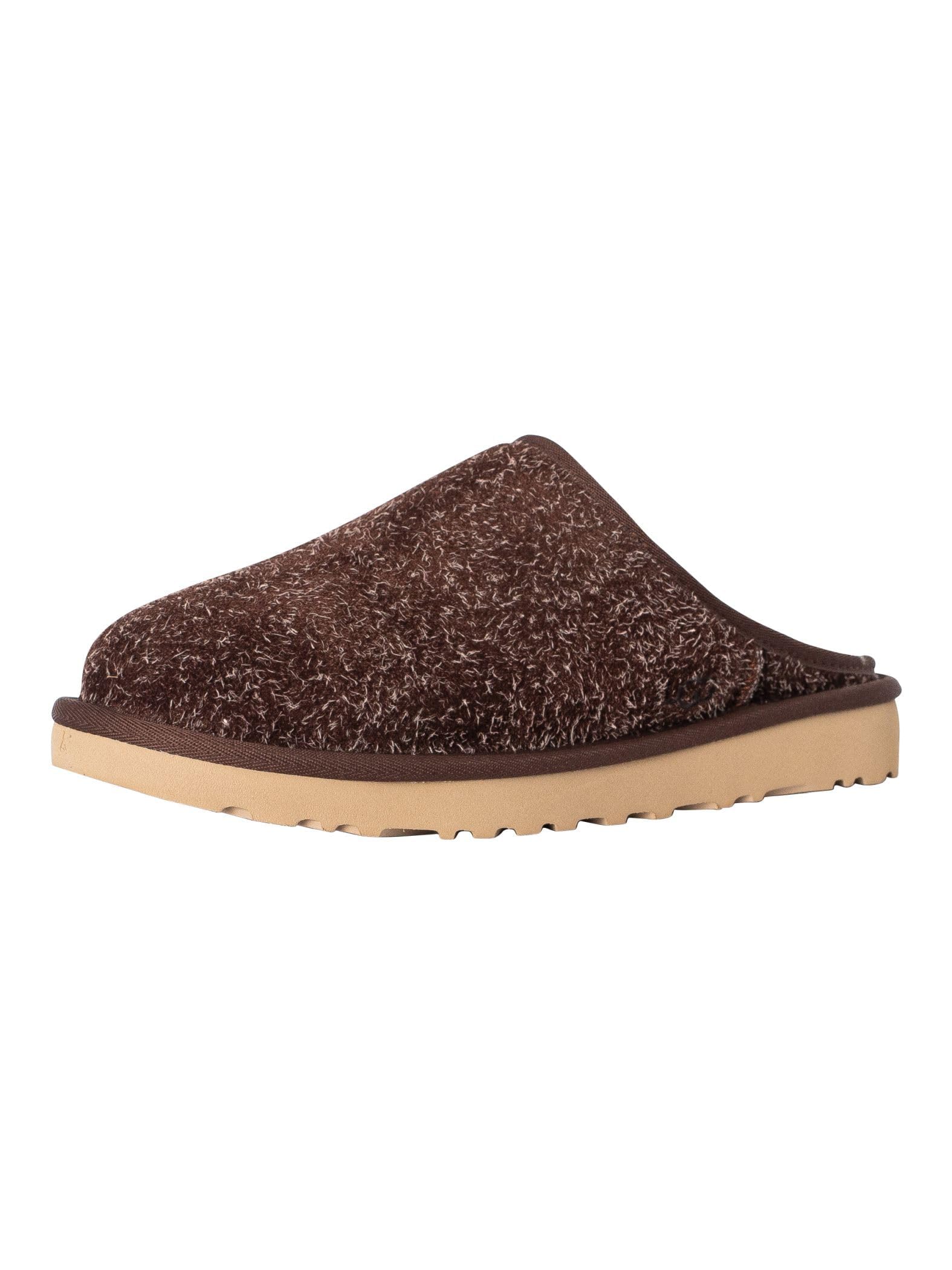 UGG Mens Classic Slip-On Shaggy Suede Slippers