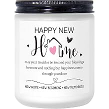 House Warming Gifts New Home, New Home Gift Ideas, 2026 Cool New Homeowner Gift, House Warming Apartment Decor, New Homeowner Candle, 7oz Lavender Scented Soy Wax Candle