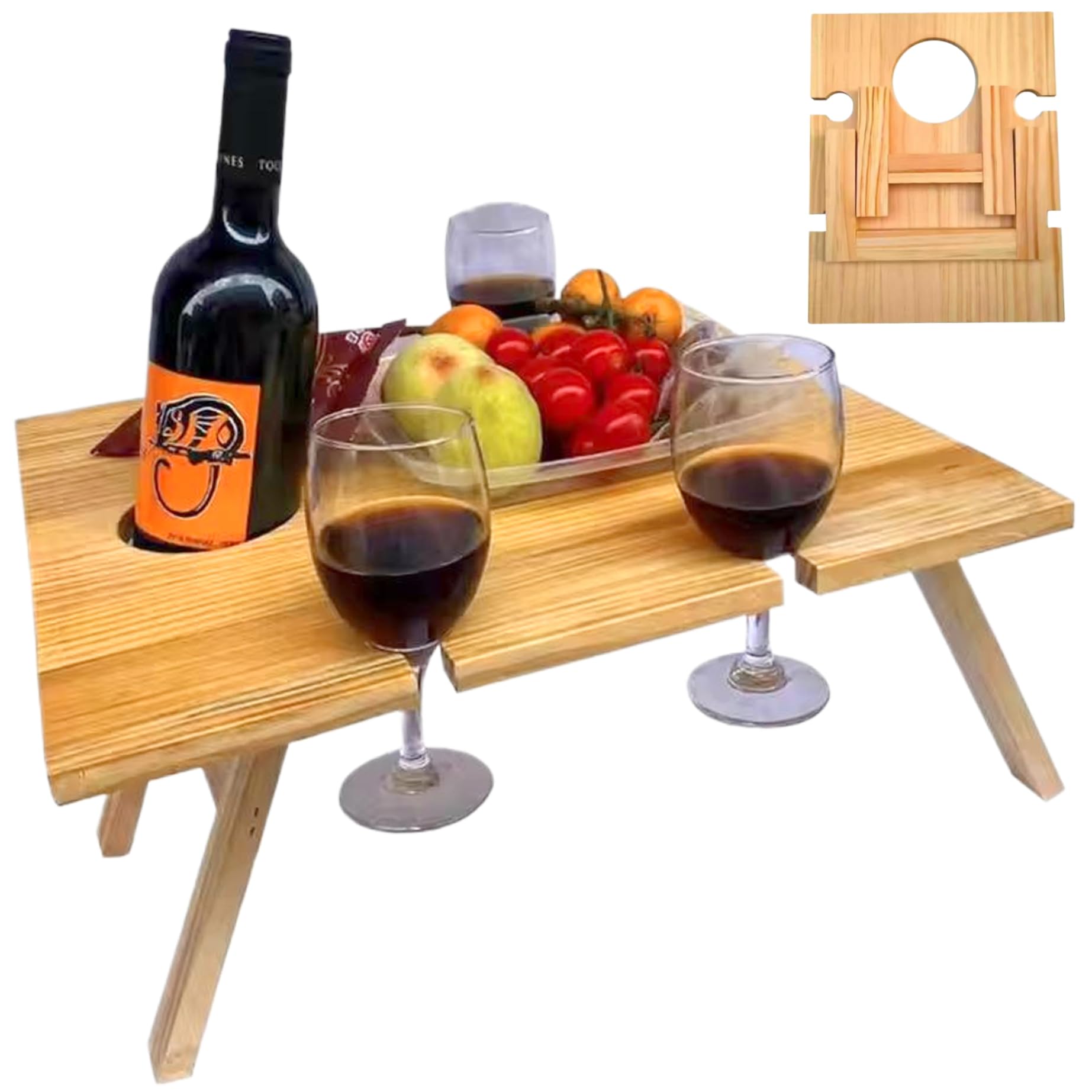 Table de pique-nique pliante en bois, le cadeau plein air idéal
