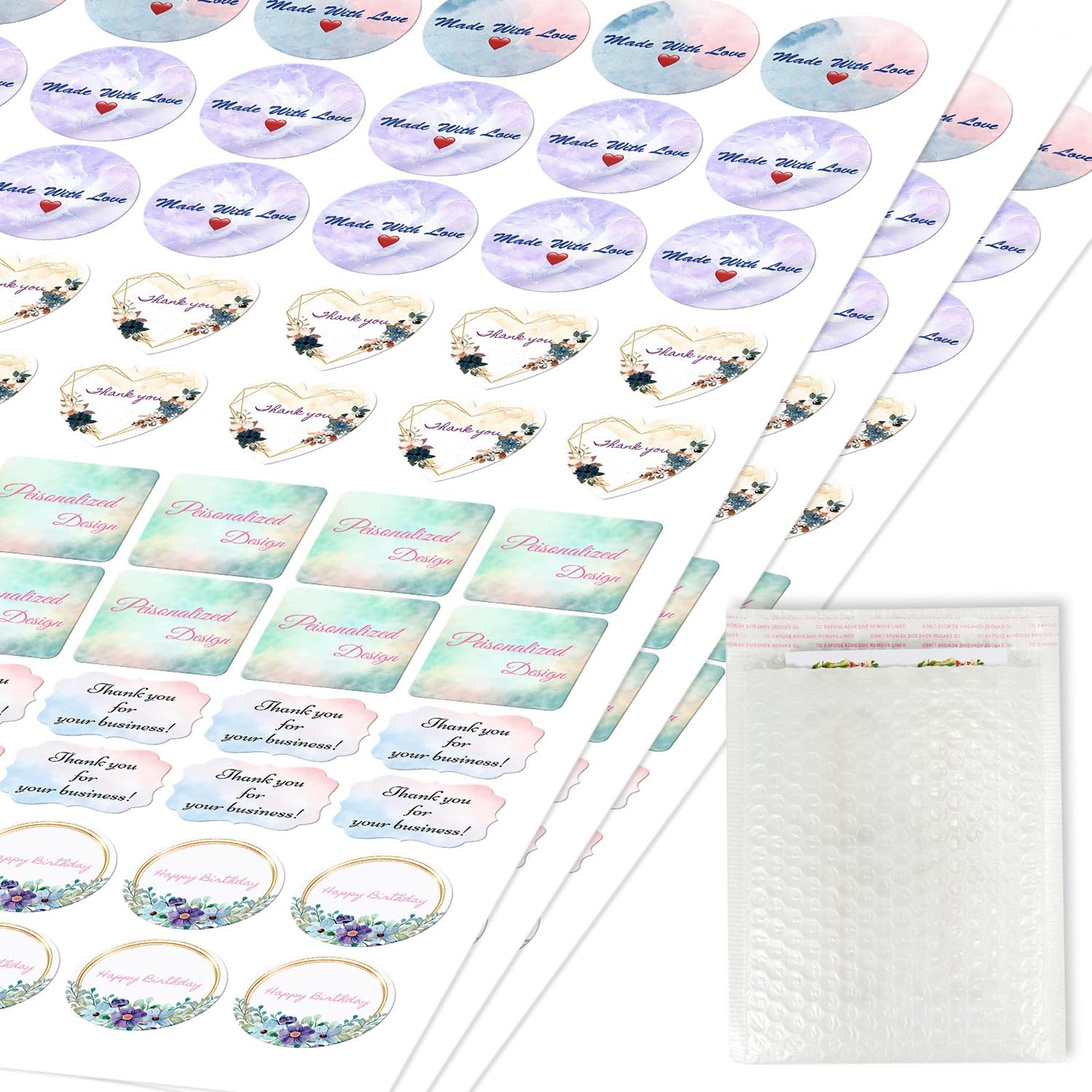 50-1000pcs Custom Stickers Personalized Labels for Business Logo Custom Vinyl Waterproof Sticker(6inx4in Rectangle)