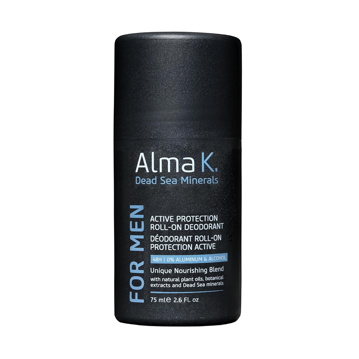 Alma K Active Protection Roll On Deodorant - Men's Deodorant - Aluminum Free Deodorant for Men - Alcohol-Free Deodorant for Sensitive Skin - 2.6 oz