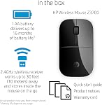 Souris sans fil HP Z3700 (26V63AA#ABL, Noir)
