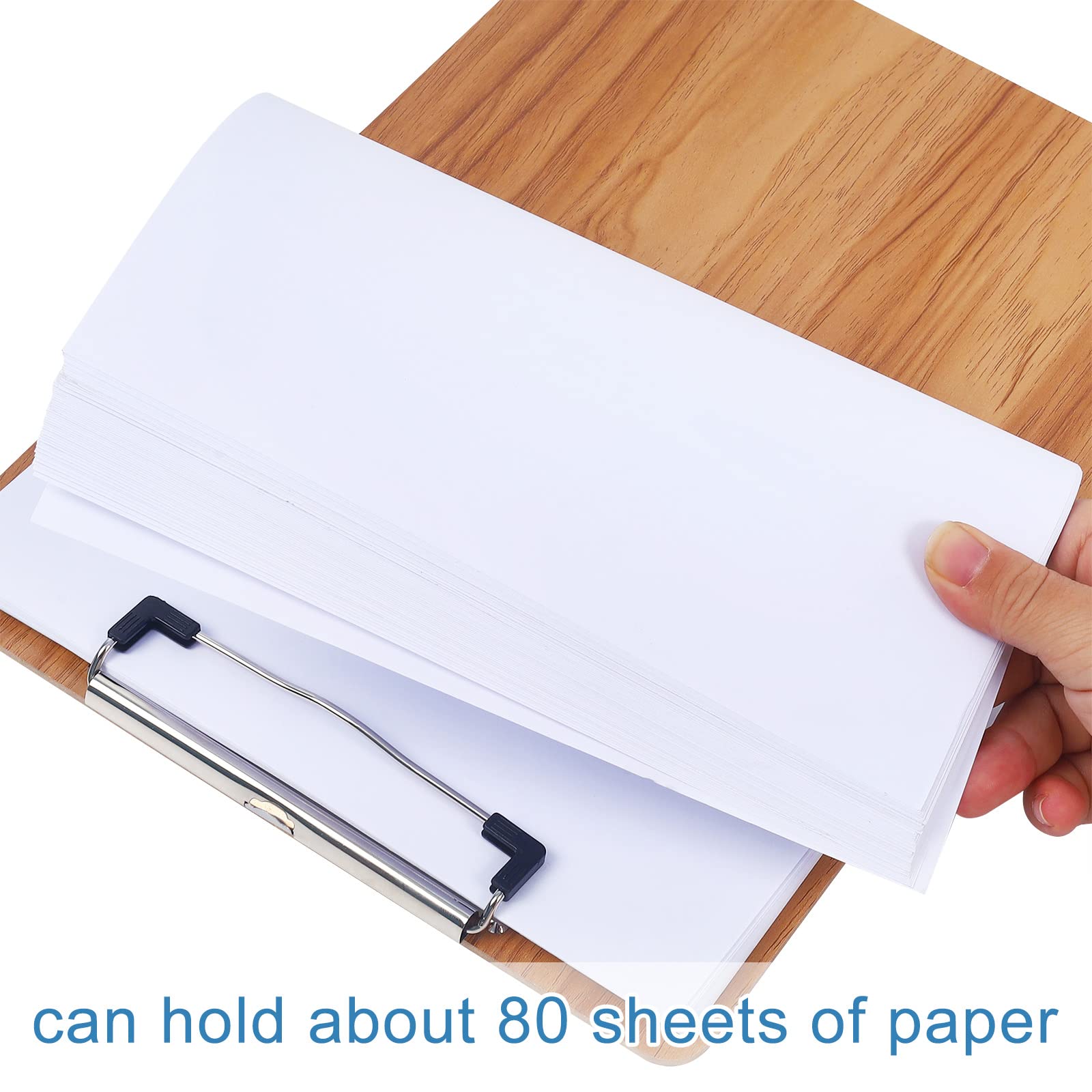 A4 Klemmbrett Aus Holz - Mit Edelstahlklammer Und Aufhängeöse