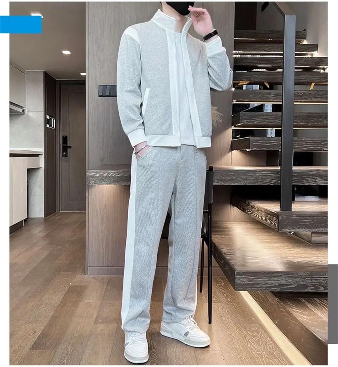 Men’s Golf Pants Set Spring Summer Luxury Business Slim Fit Office Suit