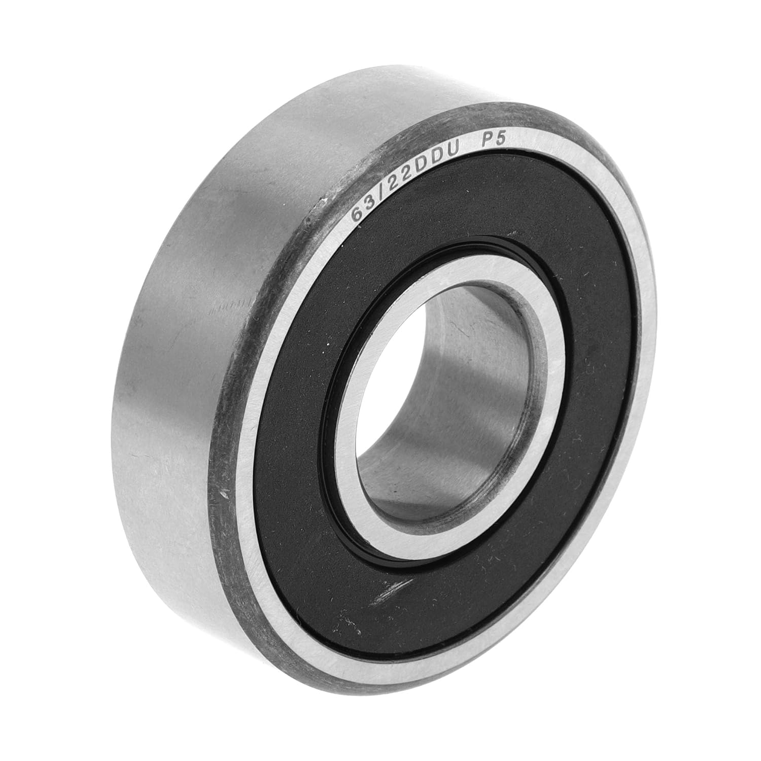 ACROPIX 6211DDU & Deep Groove Ball Bearings P5 55x100x21mm Lubricated Bearings Double Rubber Seal Black Silver Tone Scooter Skateboard Wheel