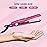 Terviiix Mini Flat Iron Adjustable Temperature, Travel-Size Mini Hair Straightener, Small Flat Irons for Short Hair/Curls Bangs, Ceramic Portable Tiny Hair Curler, Dual Voltage, Auto-Off, Pink, 1/2\'\'