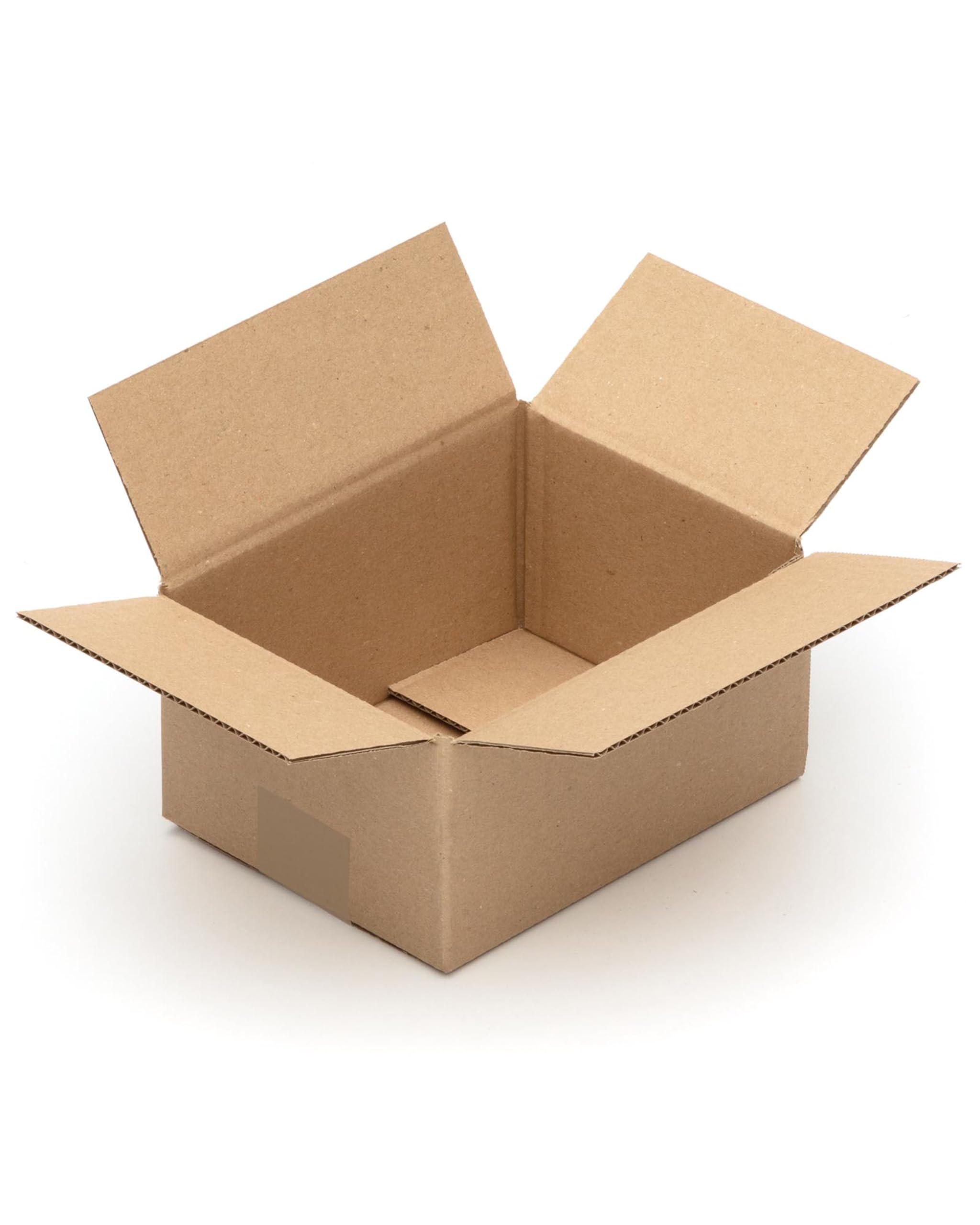 KK Verpackungen Versandkartons 200 x 150 x 100 mm Braun 1-wellig (Außenmaß 205 x 155 x 110 mm) | 600 Stück, Faltkartons Kartons für Versand als DHL Päckchen M Hermes Päckchen DPD GLS Paketklasse XS