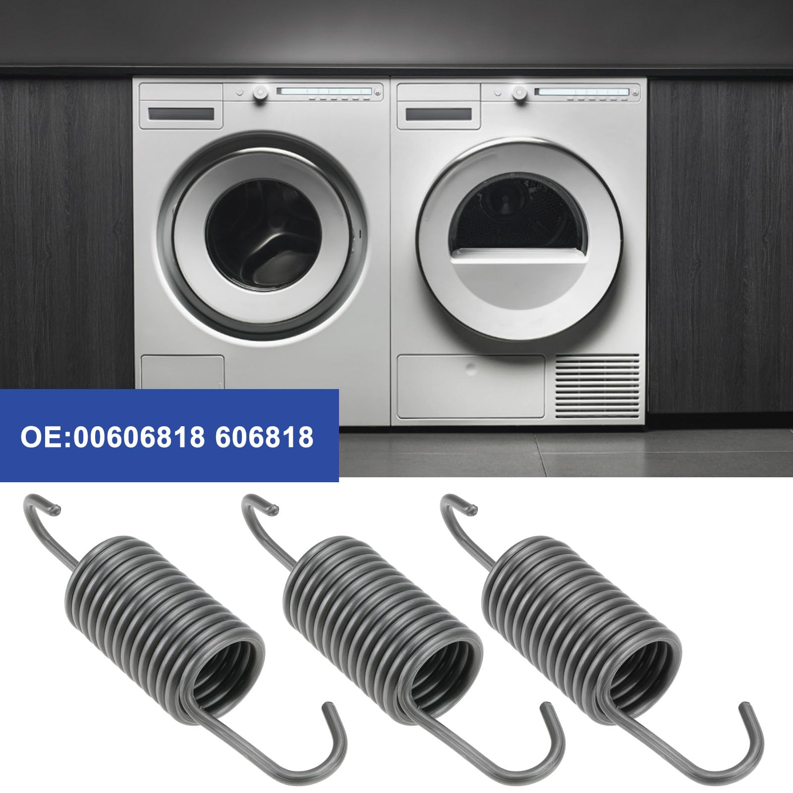 DL-pro 2 molle per Bosch Siemens 00069605 069605 - Molla di trazione, molla a tamburo per tamburo Siwamat Aquamax Classixx Maxx iQ
