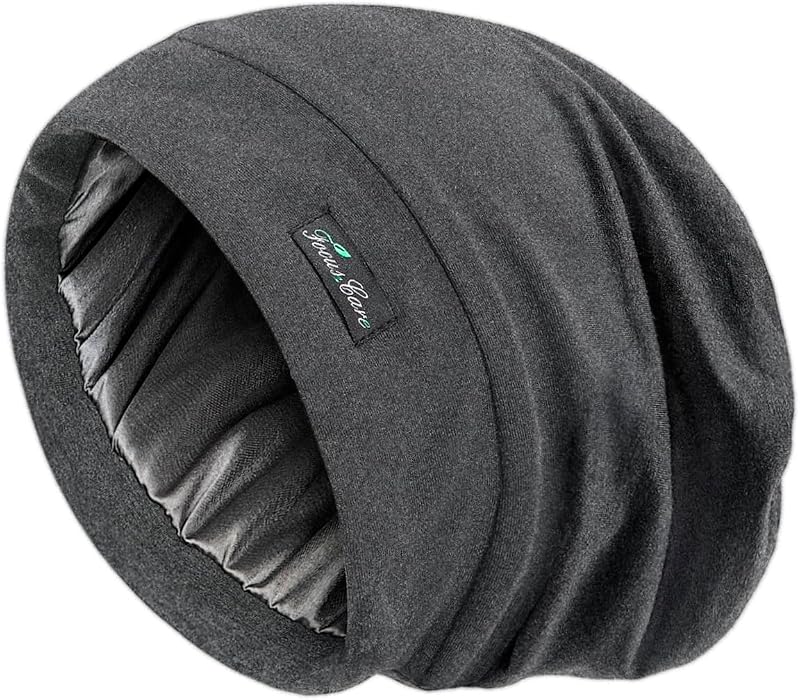 Touca de cetim FocusCare com forro interno para dormir