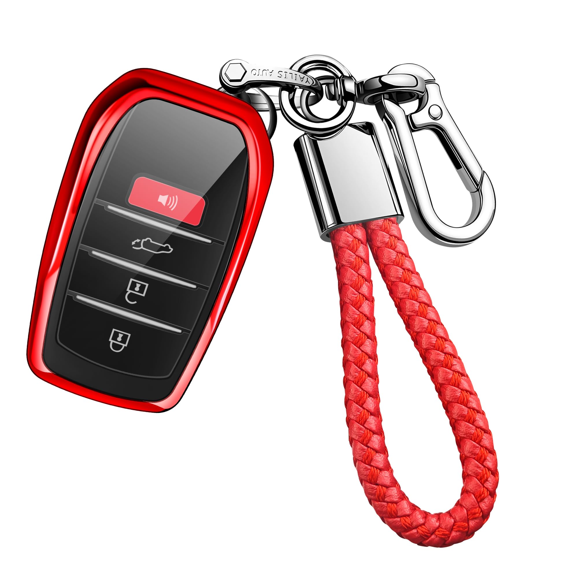 Amazon.com: For Toyota Key Fob Cover with keychain,Key Shell Case