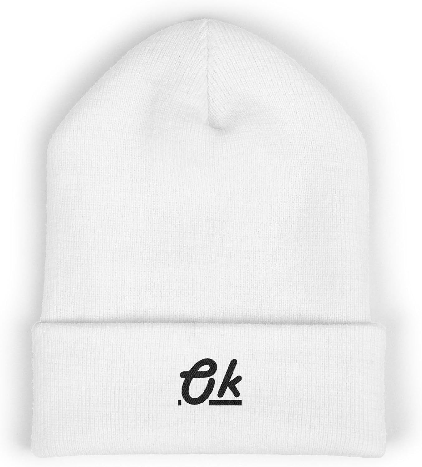 Premium Classic Cuffed Beanie Hat Gift with Embroidery Message - Ok (1)"