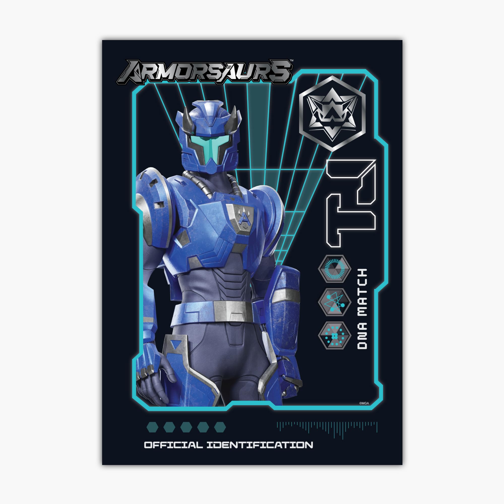 Themed Armorsaurs Print - TJ DNA Match Poster Wall Art (29.7cm x 42cm - A3)