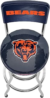 ARCADE1UP NFL Blitz High Back Stool with Adjustable Height and Swiveling Padded Seat (Chicago Bears)