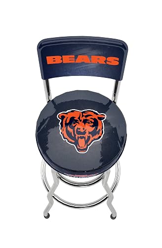 NFL Blitz High Back Stool with Adjustable Height and Swiveling