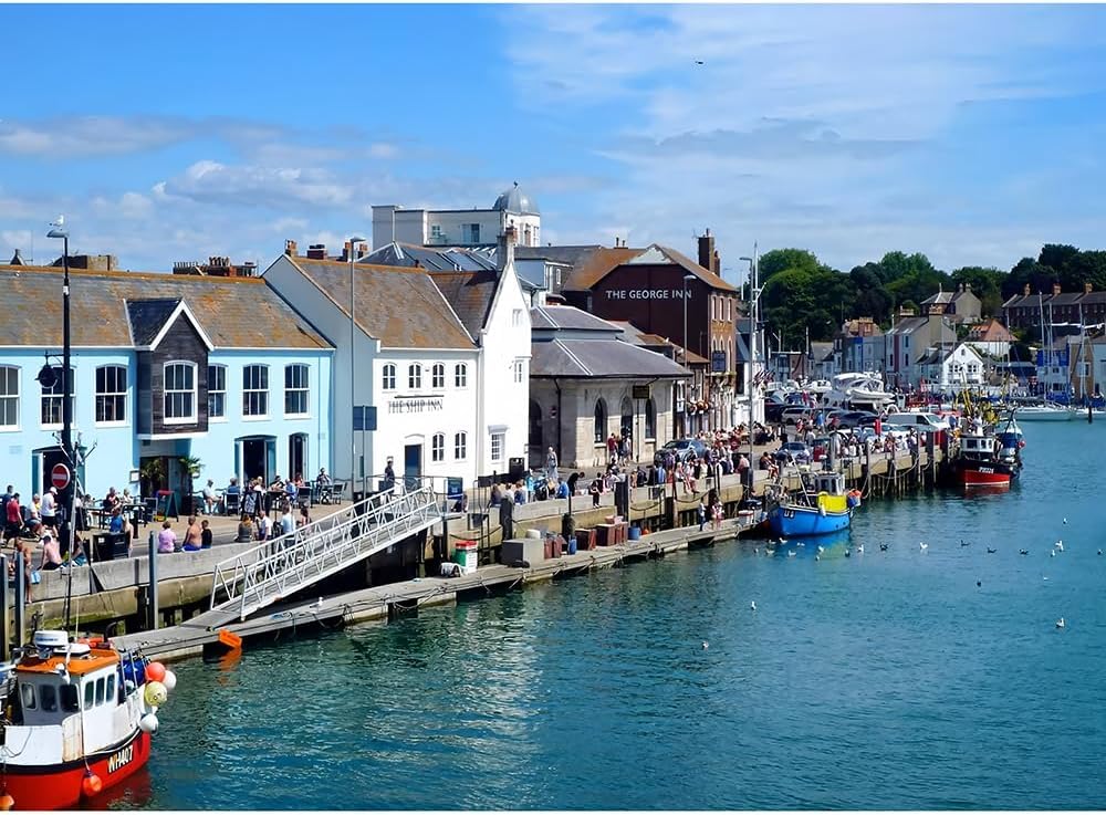500(52x38cm) Pieces Jigsaw Puzzle, UK Weymouth Beach Town, Family Game & Visual Educational Toy