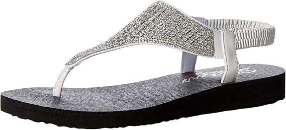 Skechers Women's Meditation-Rock Crown Flat Sandal