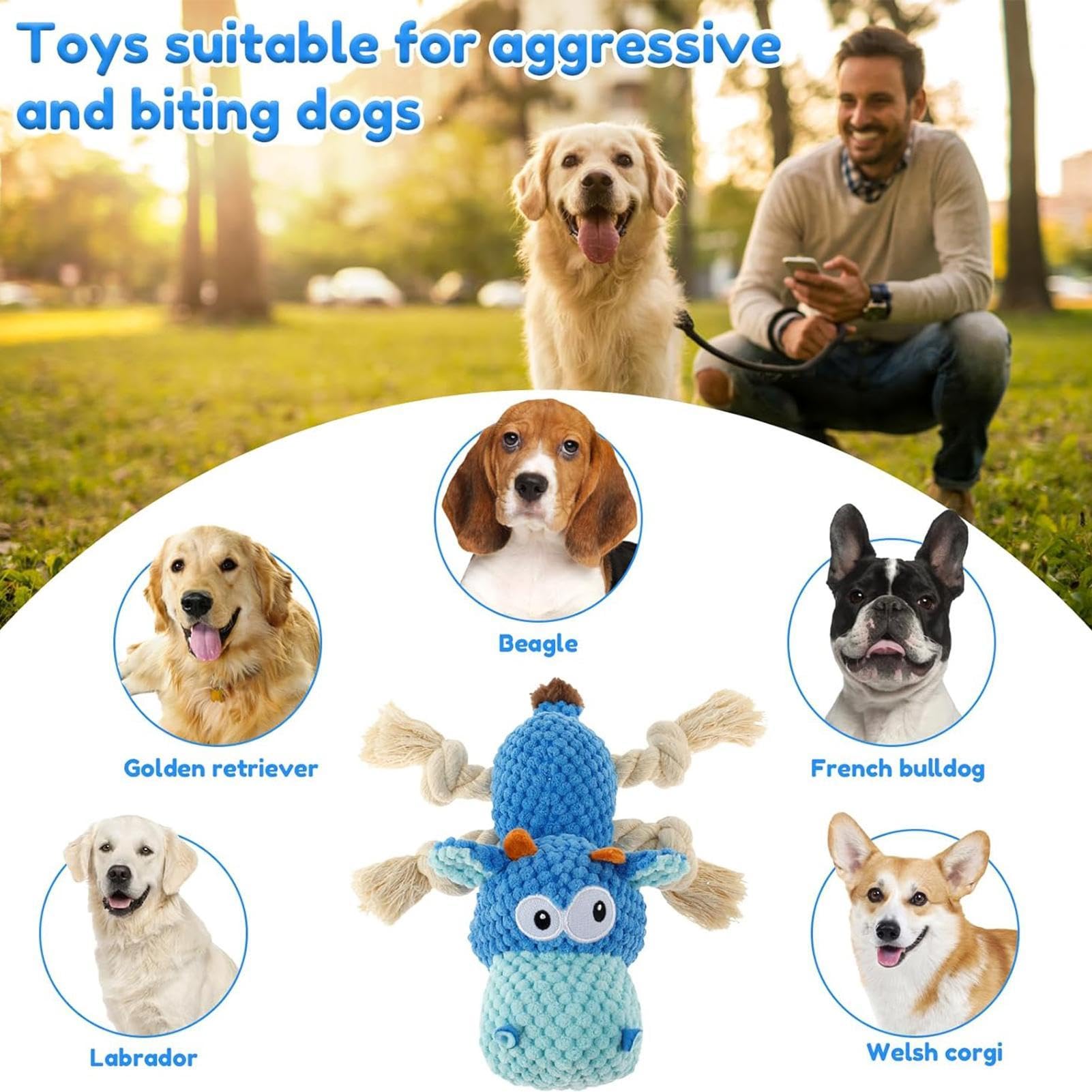 Milisten Hundespielzeug Kuh - Bissfestes Quietschspielzeug Aus Latex