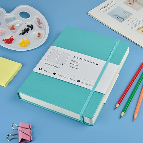 Miniatura 6 de Coopay Cuadernos B5 de 320 páginas, cuadernos de composición a rayas, diarios clásicos de tapa dura para oficina, hogar, escuela, negocios,