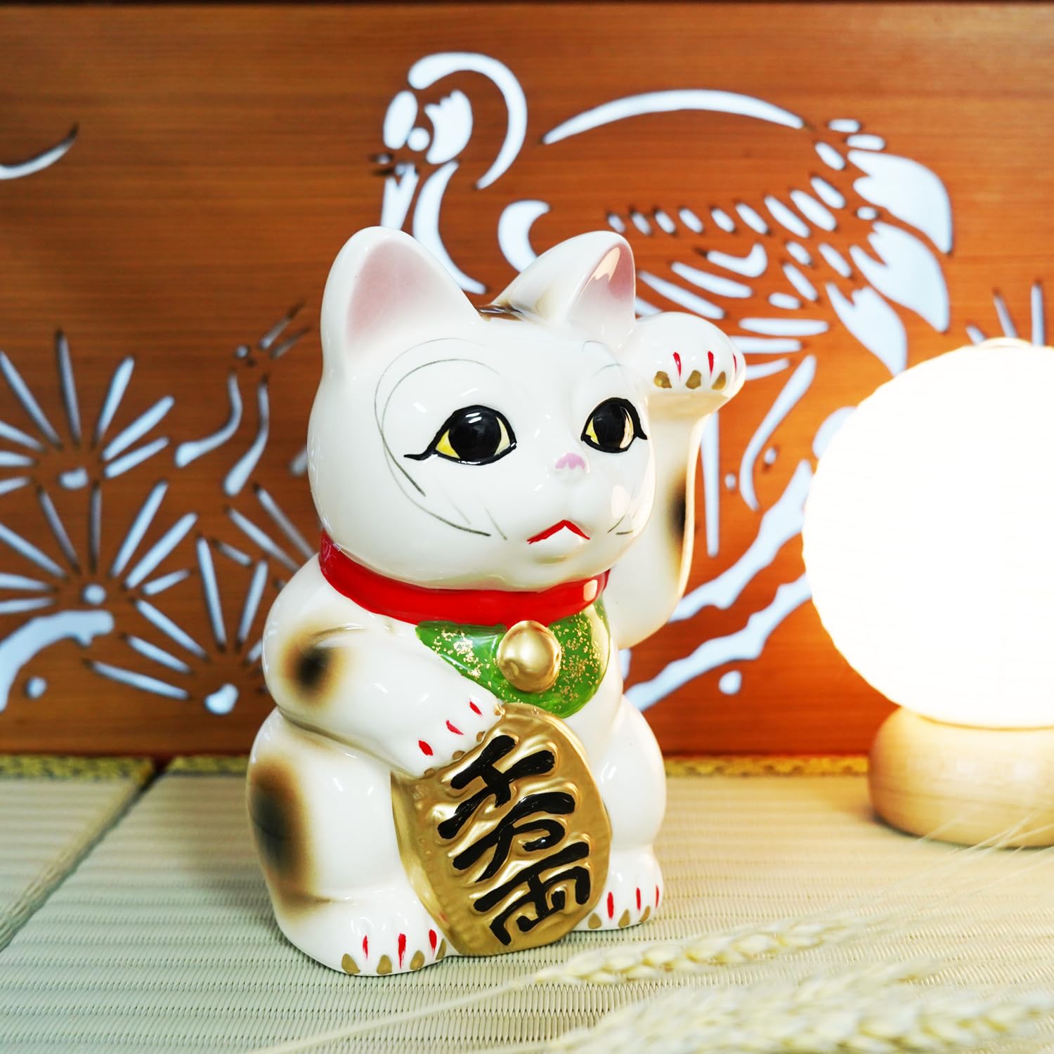 Amazon.com: Seto-yaki Maneki Neko Piggy Bank, 6.3 inches, Hand