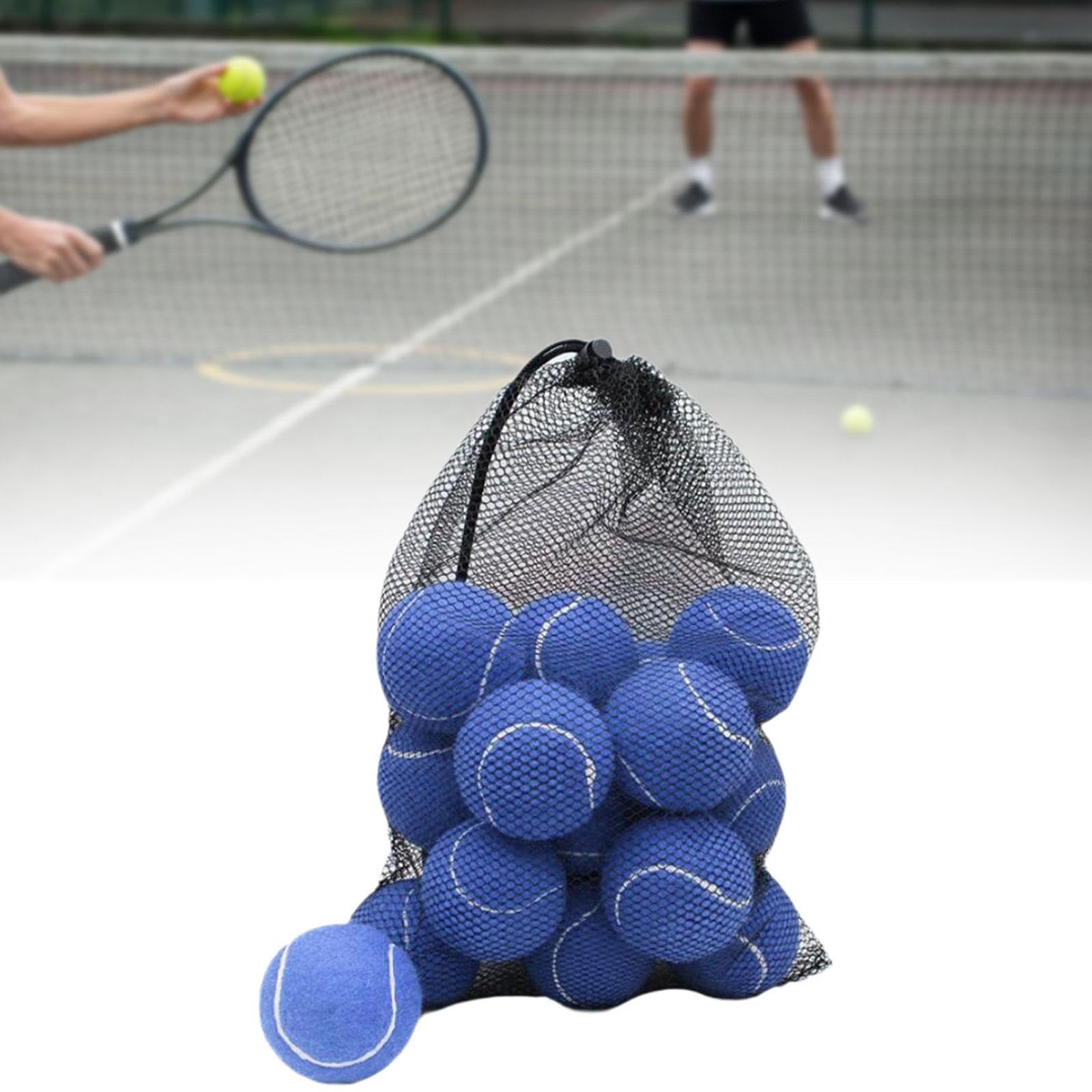 18 Stück Tennisbälle, Elastische Trainingsbälle Aus Filzgummi, Geeignet für Kinder, Erwachsene, Übungen Und Hunde