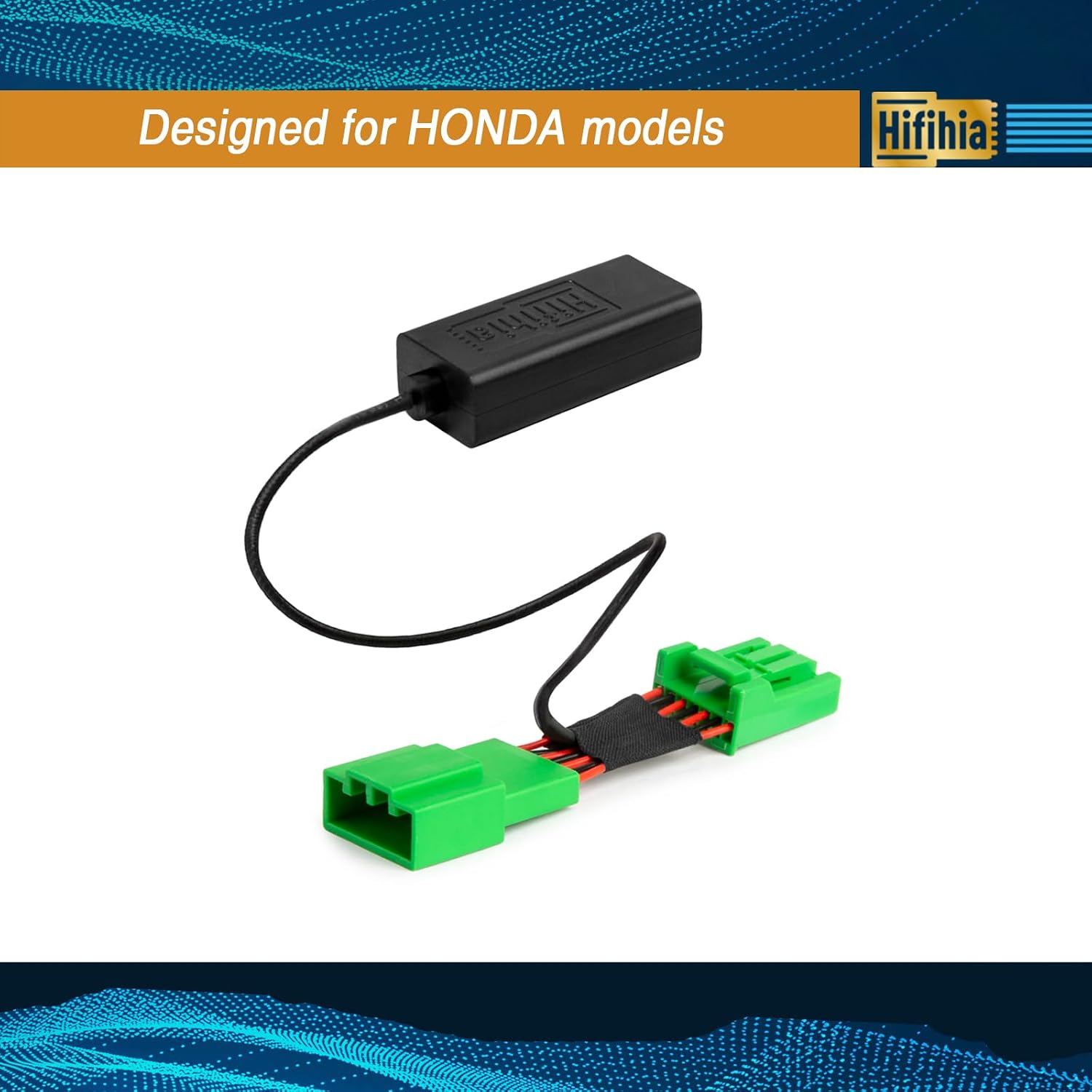 7-Pin Type Dash Cam Power Adapter for Honda (Ridgeline, Passport, Pilot, CRV, HRV, Insight, Odyssey, Clarity) & Acura (ILX, MDX). Connects to Rearview Mirror Plug & Play.