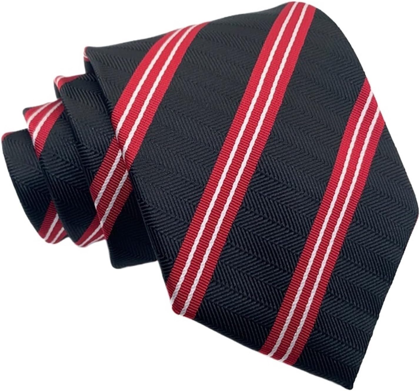 2 Pcs 8CM Mens Tie Necktie Stripes Striped Neck Ties For Man Formal Business Party Accessories For Business, Wedding