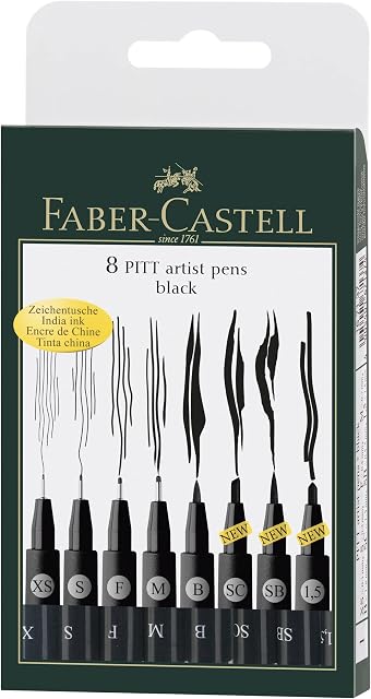 Faber-Castell Wallet Pitt Pen Nibs Art Set, Assorted