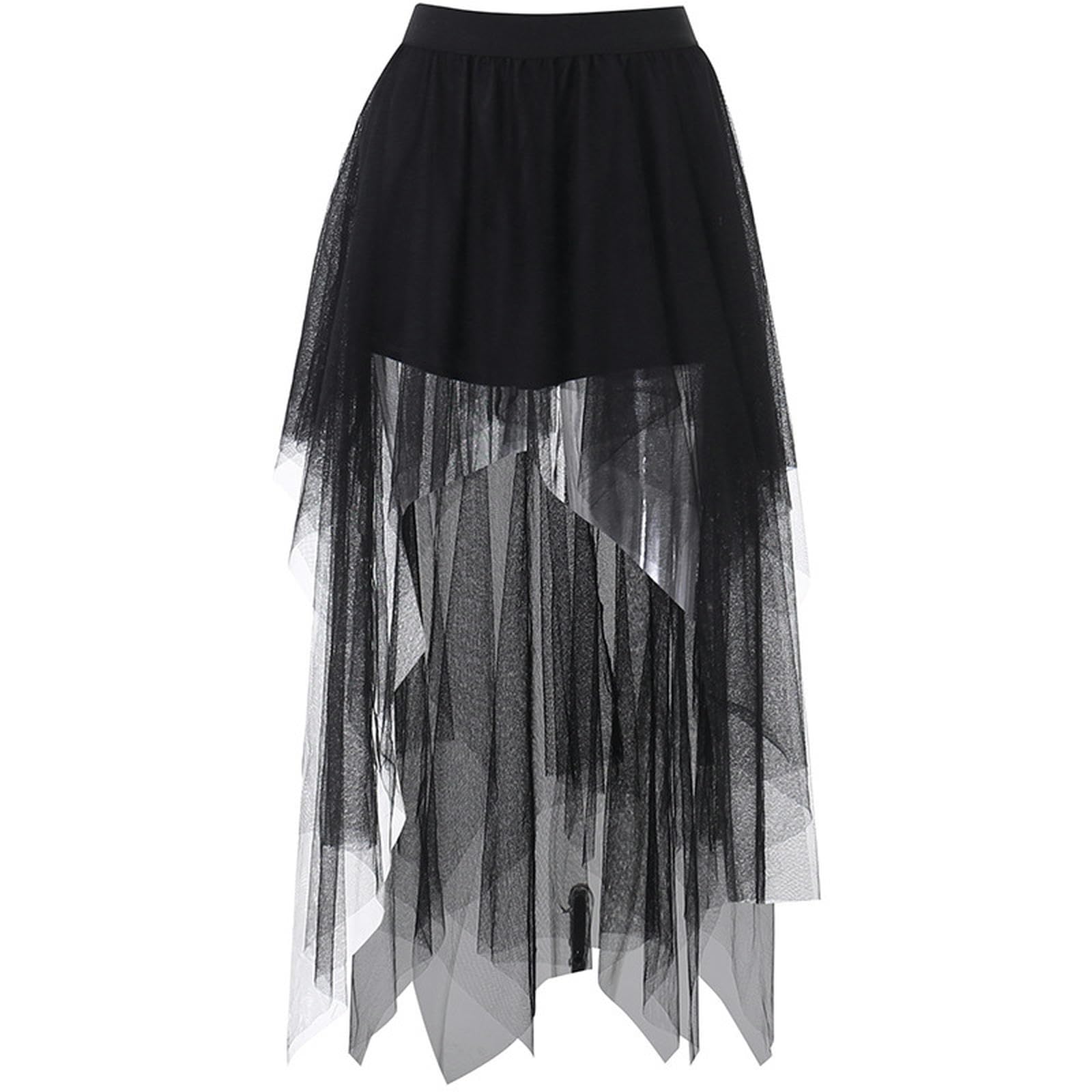 Jupe en maille pour affiner la silhouette grâce à sa taille haute asymétrique