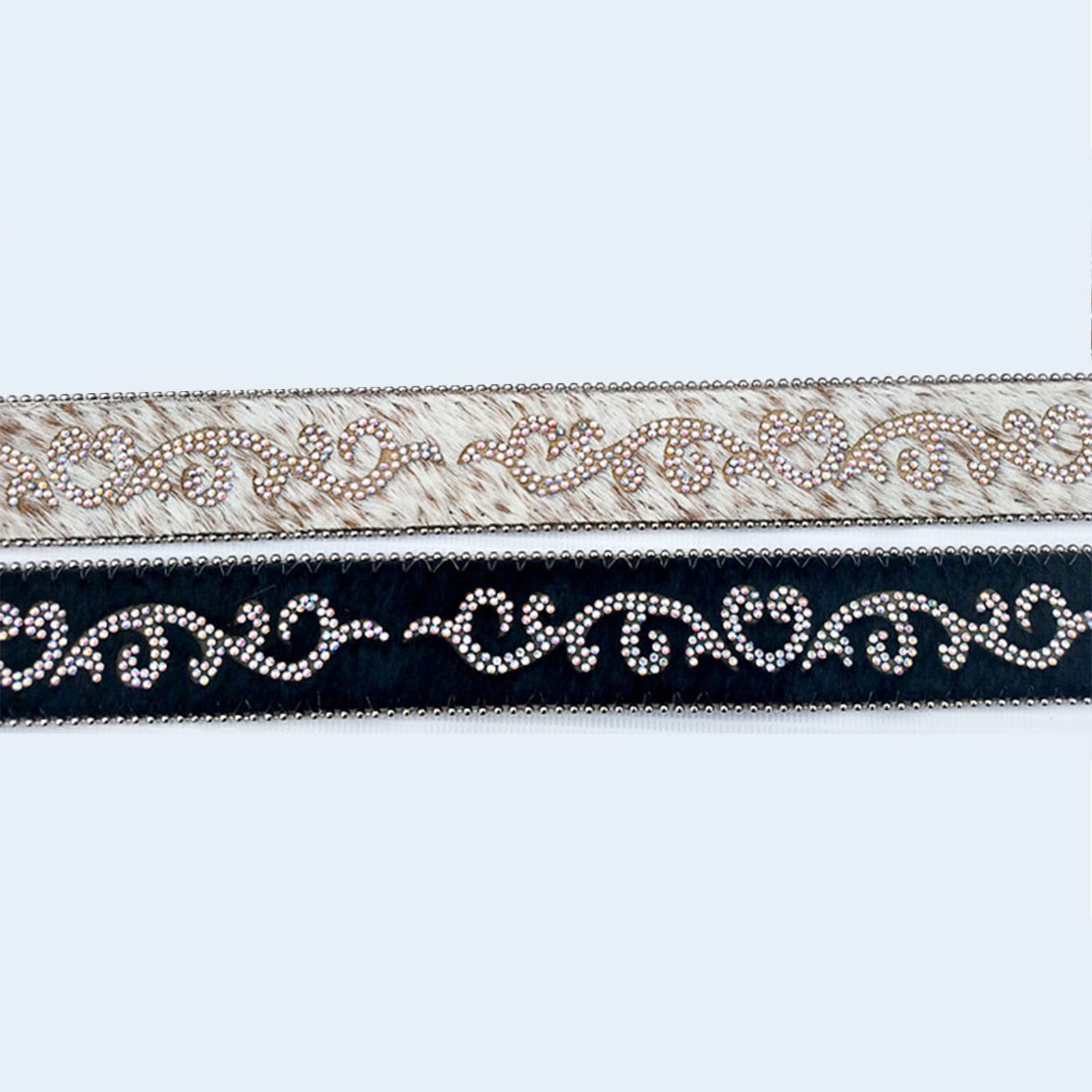 Strass-Westerngürtel Für Damen,Glänzende Mit Diamanten Verzierte Gürtel Für Jeansschnallen Für Kleidergürtel,Weiß,115CM/45.3''