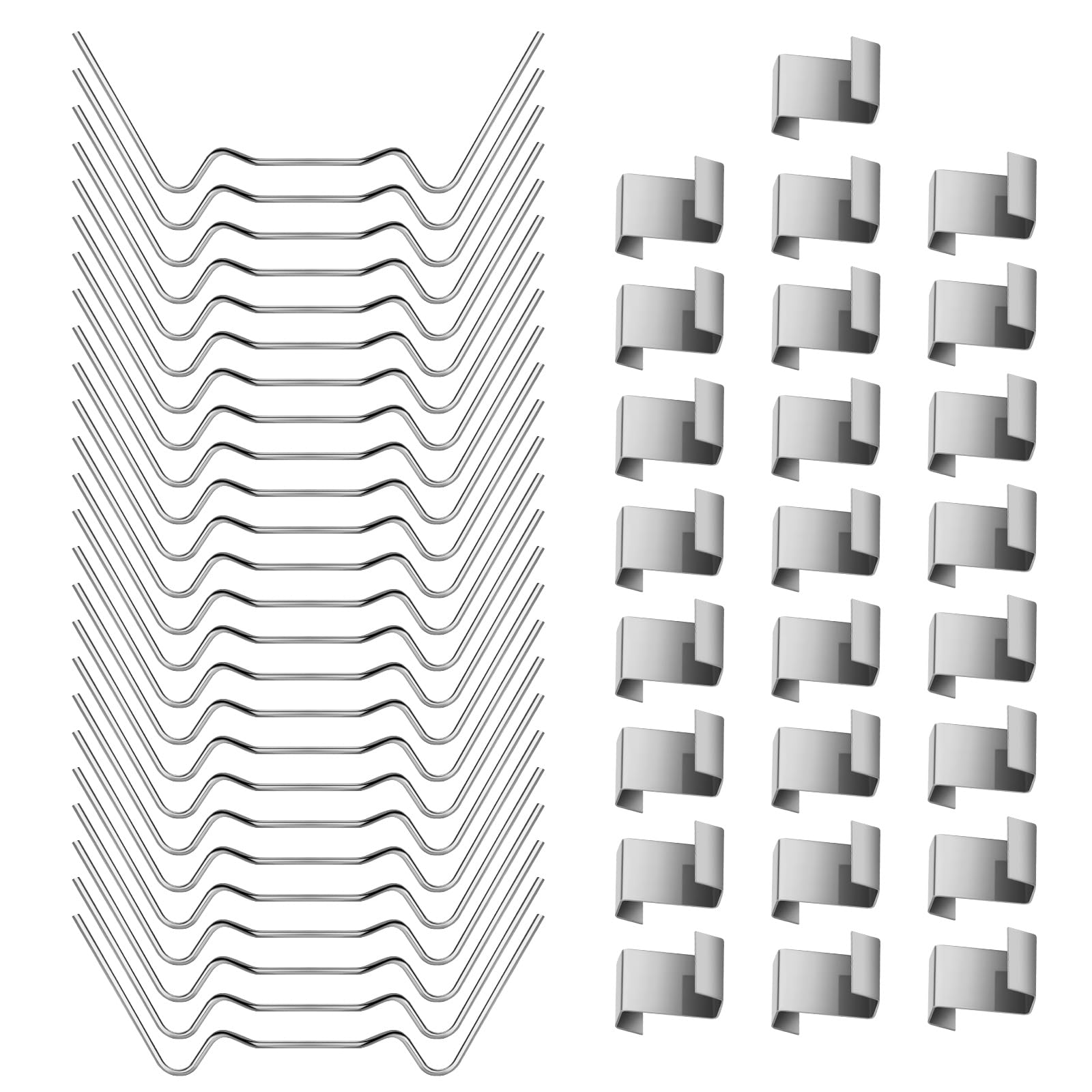 Buy Greenhouse Glass Clips, Stainless Steel Greenhouse Clamps 60 Pcs