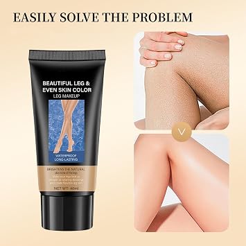 Body Coverage Perfector Waterproof, Concealer for Mature Skin, Leg Makeup Waterproof No Transfer, Full Coverage Concealer, Cover Up Makeup, Water Resistant No Transfer Easy to Apply (#01 * 02)