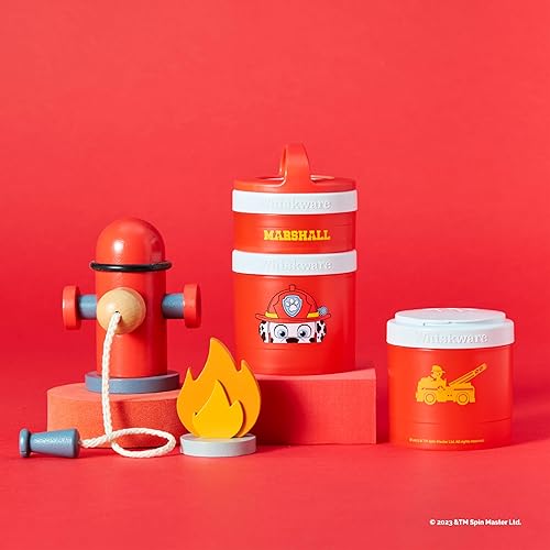 Miniatura 5 de Whiskware PAW Patrol - Contenedores apilables para bebés, niños y niños pequeños, 3 tazas apilables para aperitivos para la escuela y los viajes,