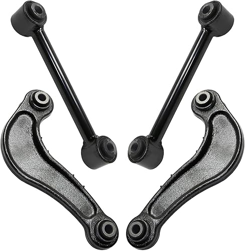 Miniatura 78 de Detroit Axle - Kit de brazos de control frontal RWD para Chrysler 300 Dodge Challenger Charger Magnum, 2 brazos de control superiores 2 rótulas