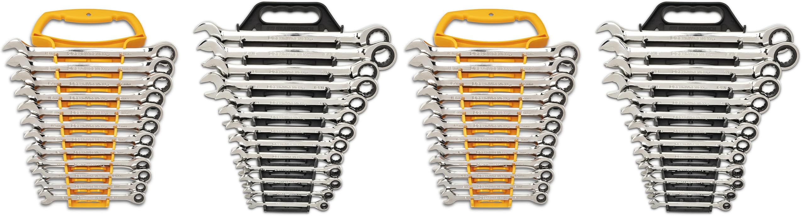 GEARWRENCH 25 Pc. Combination Ratcheting Wrench Set, SAE/MM - 86700 (Pack of 2)