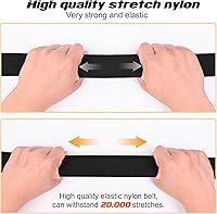 Vista 5 de Cinturones tácticos para hombre, cinturón militar de nailon elástico de 1.5 pulgadas con hebilla de liberación rápida resistente