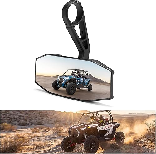 KIWI MASTER Espejos centrales y laterales de visión trasera compatibles con Polaris RZR XP 1000 4 S 900 Turbo 2014-2023 Accesorios Espejo retrovisor